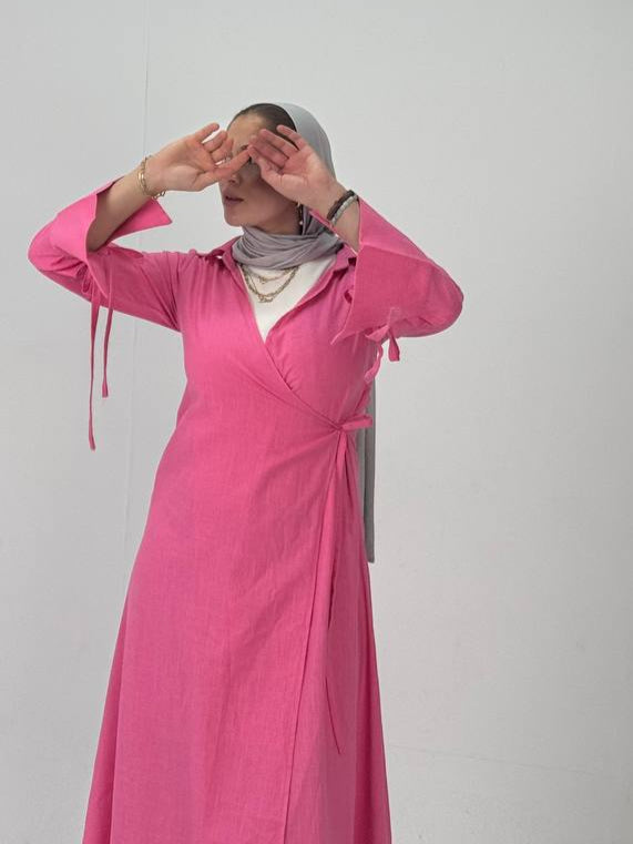 Soft Candy Linen Dress